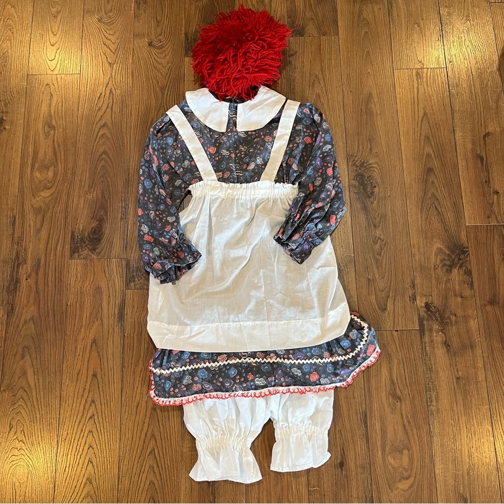 Adult Raggedy Ann Costume Handmade with Wig Small Medium